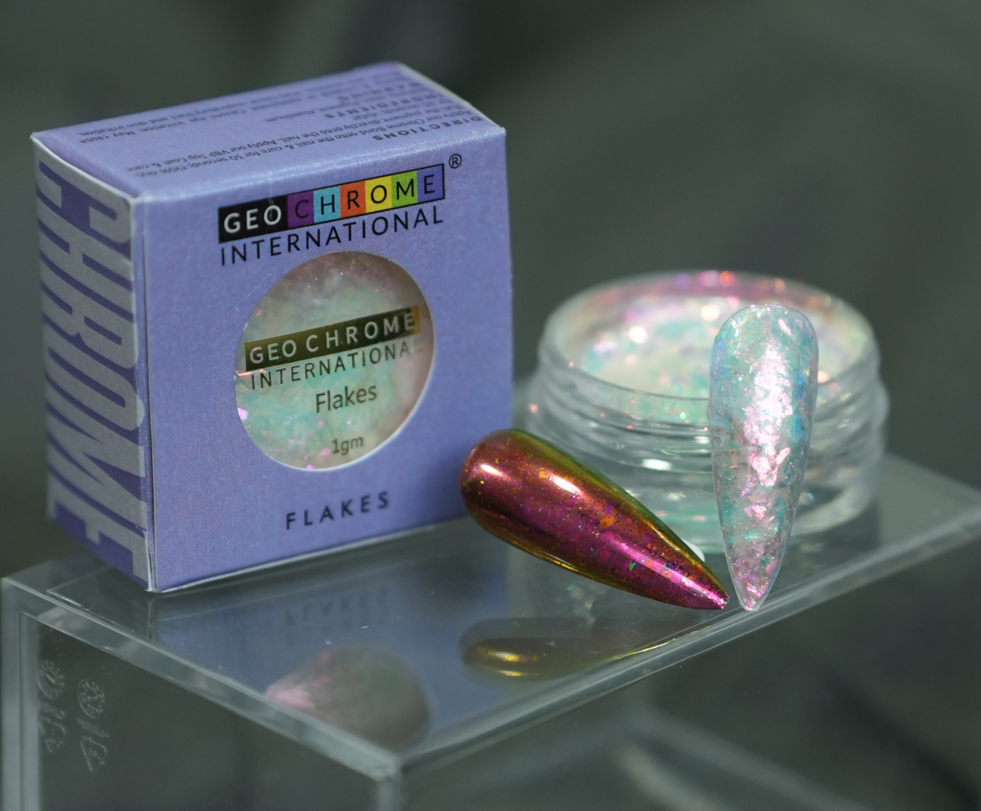 Transparent Optical Chameleon Flake - Dragonfruit Glow